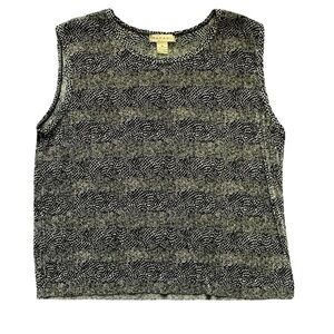 Rafael brand Slightly Pleated, Animal Print Top